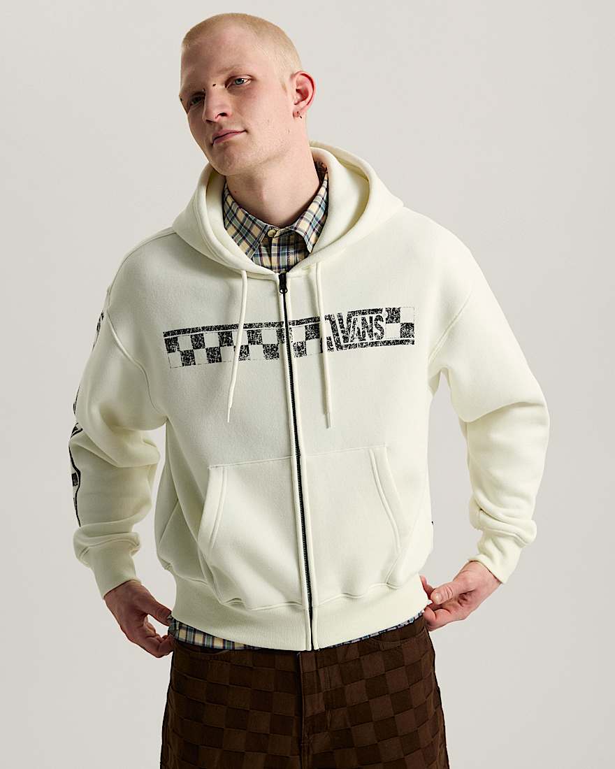 Vans Racing Full Hoodie mit Reiverschluss VANS Wei ALT2