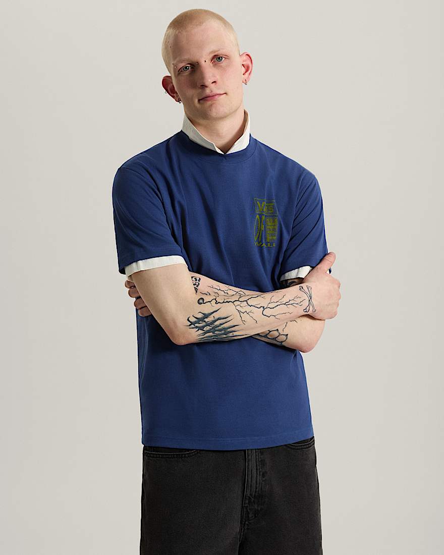 Cut and Paste SS Tee True Navy VANS Blau ALT2