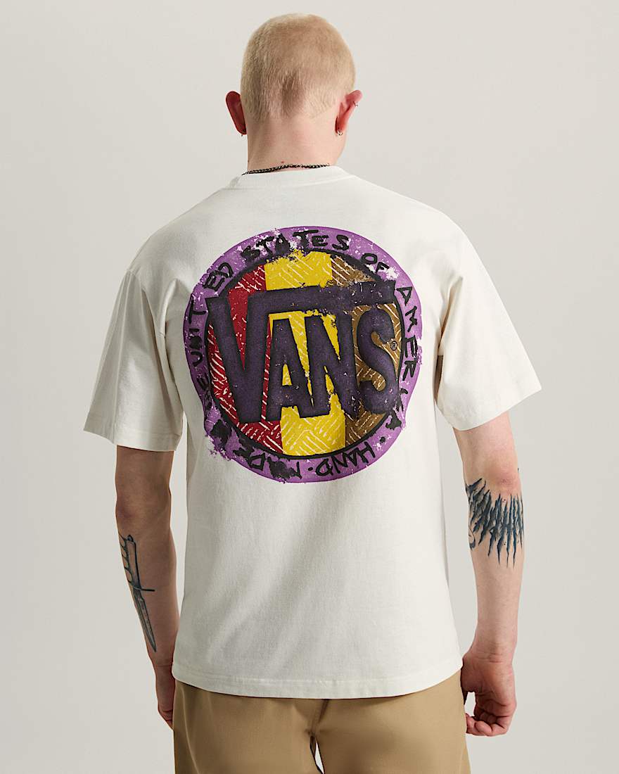 Blotched Circle SS Tee marshmallow VANS Wei ALT3