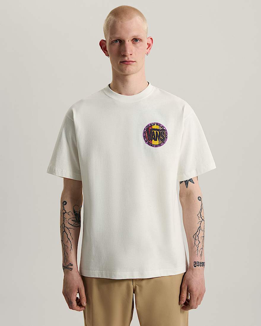 Blotched Circle SS Tee marshmallow VANS Wei ALT2