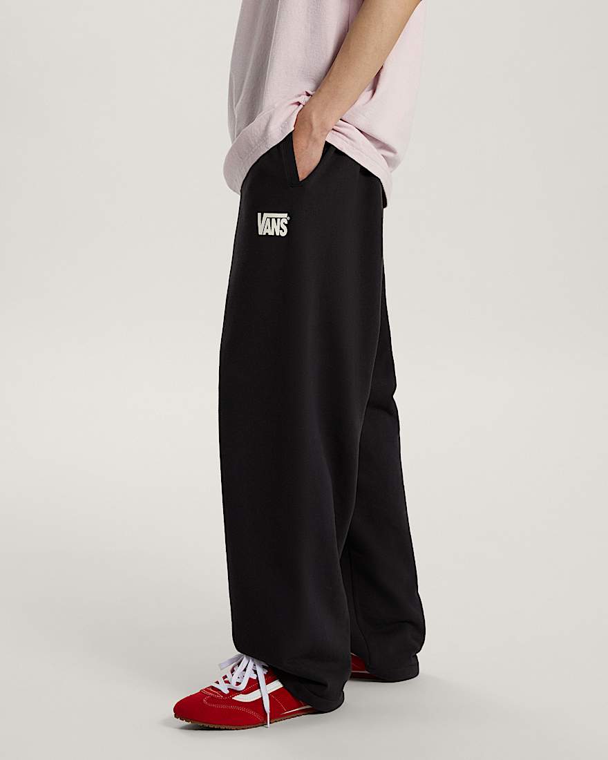 Stretch Logo Straight Leg Fleecehose VANS Schwarz ALT4
