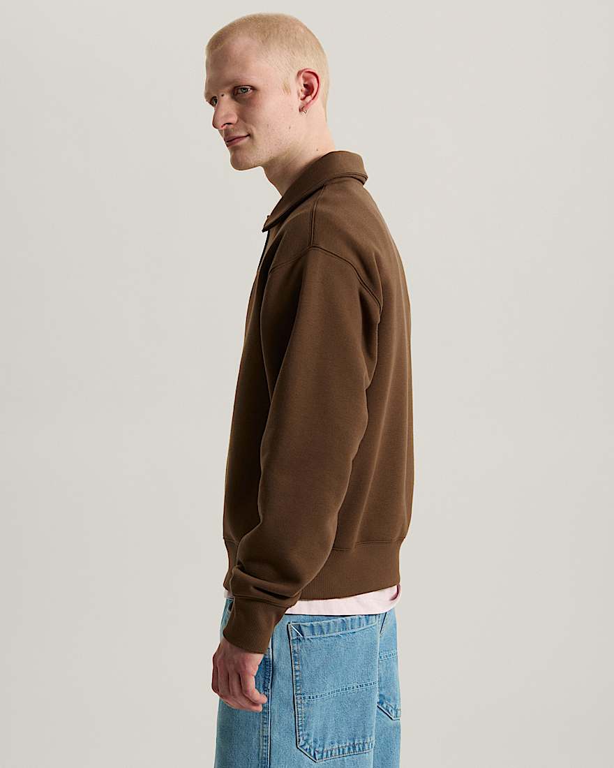 Polo FleecePullover VANS Braun ALT4