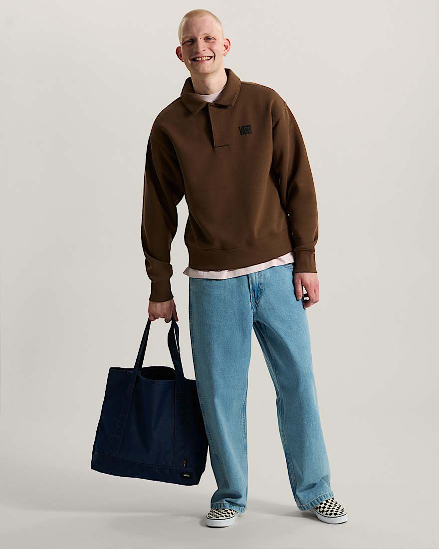 Polo FleecePullover VANS Braun ALT5