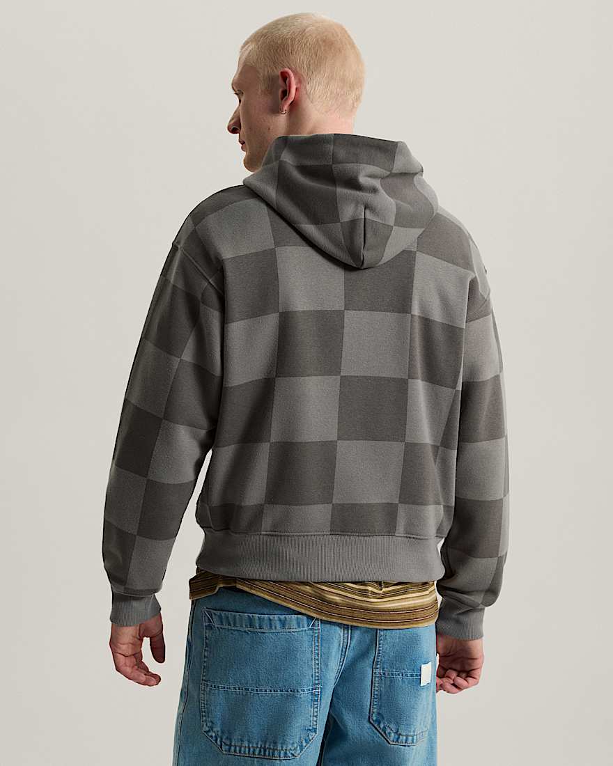 Stretch Logo Checkerboard Hoodie VANS Grau ALT3