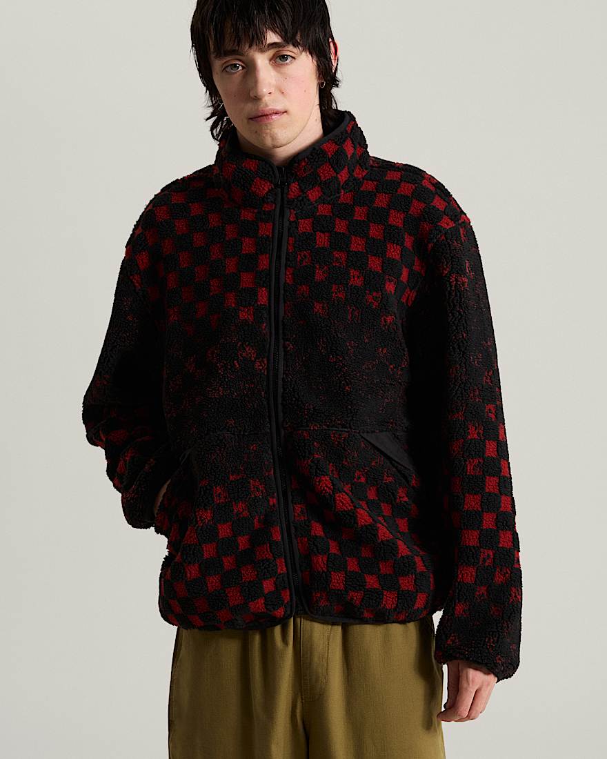 Nights High Pile Jacket Poppy Ember VANS Rot ALT2