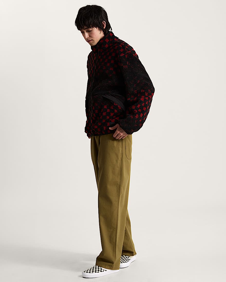 Nights High Pile Jacket Poppy Ember VANS Rot ALT5