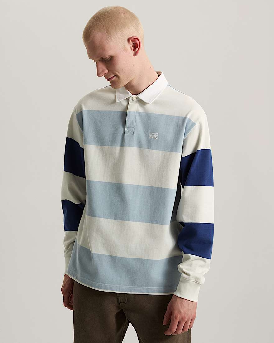 Ward Stripe Rugby Strickpullover VANS BlauWei ALT2