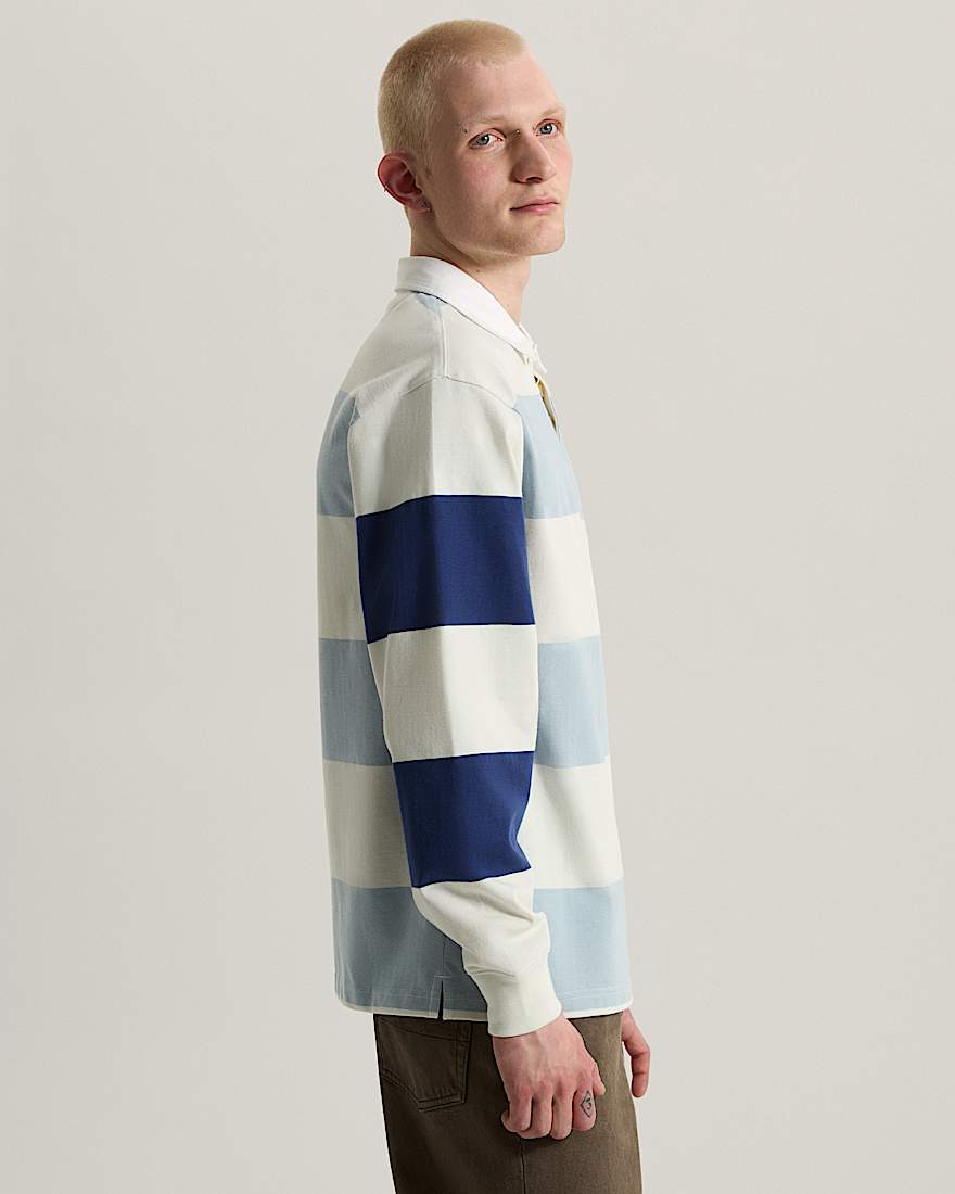 Ward Stripe Rugby Strickpullover VANS BlauWei ALT4