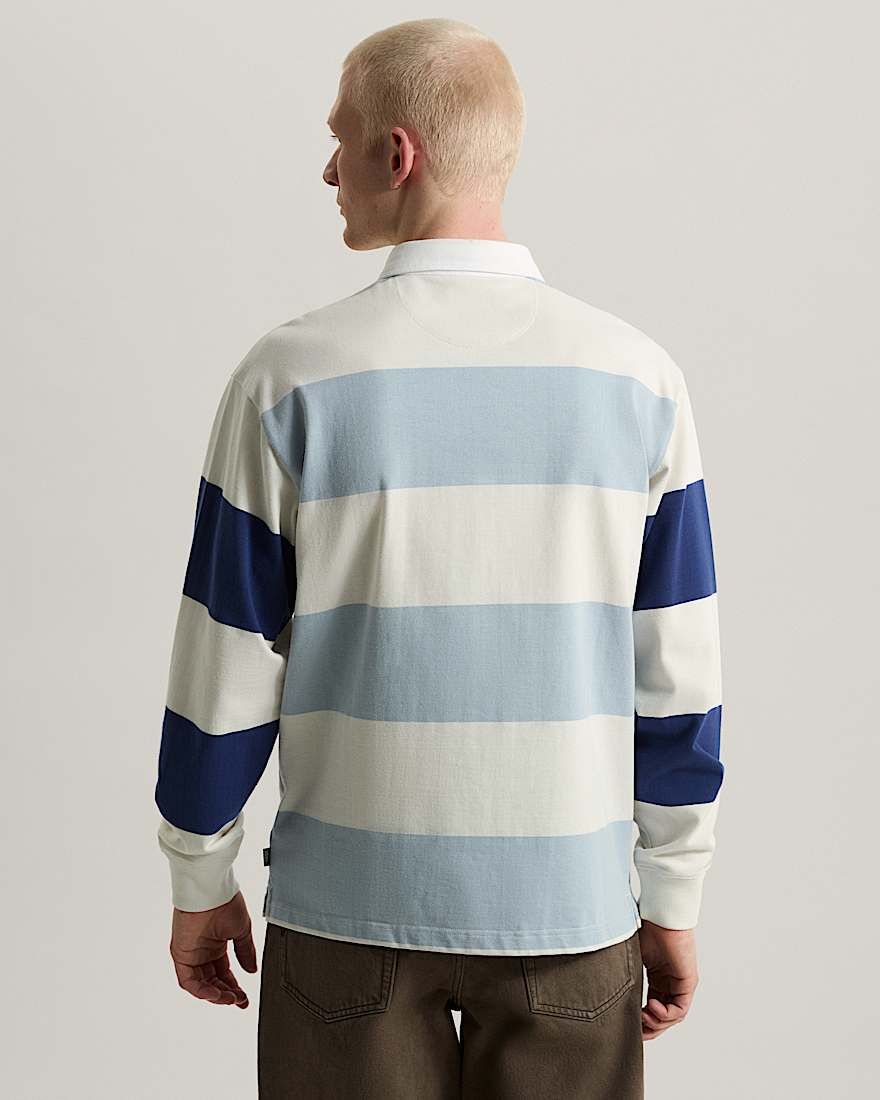 Ward Stripe Rugby Strickpullover VANS BlauWei ALT3