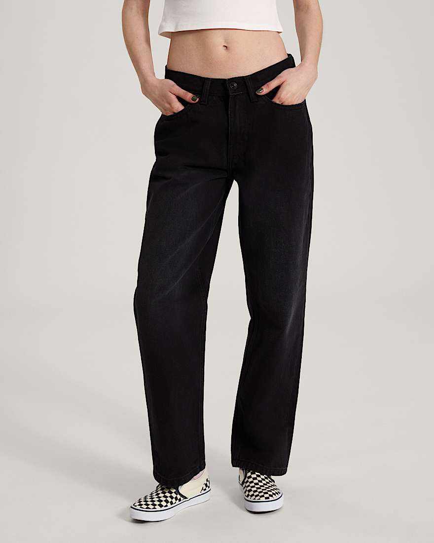 Check5 Hose mit geradem Bein und mittlerer Leibhhe VANS Schwarz ALT2