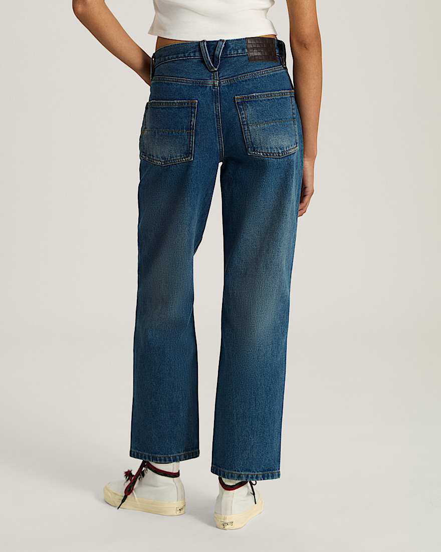 Check5 Hose mit geradem Bein und mittlerer Leibhhe VANS Blau ALT3