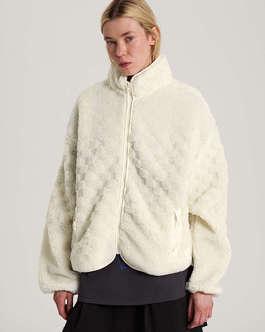 Queens High Pile Jacket marshmallow VANS Wei ALT2
