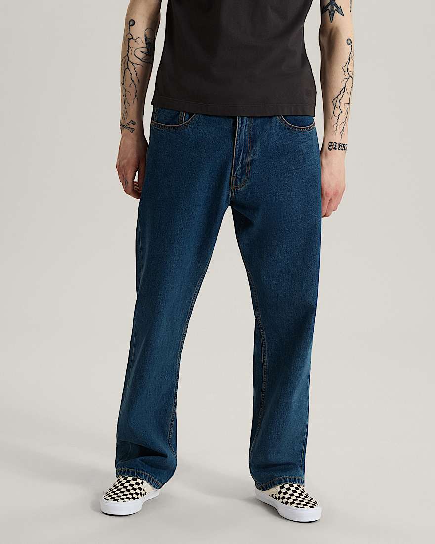 Check5 Straight Denim Pant Vintage Indigo VANS Blau ALT2