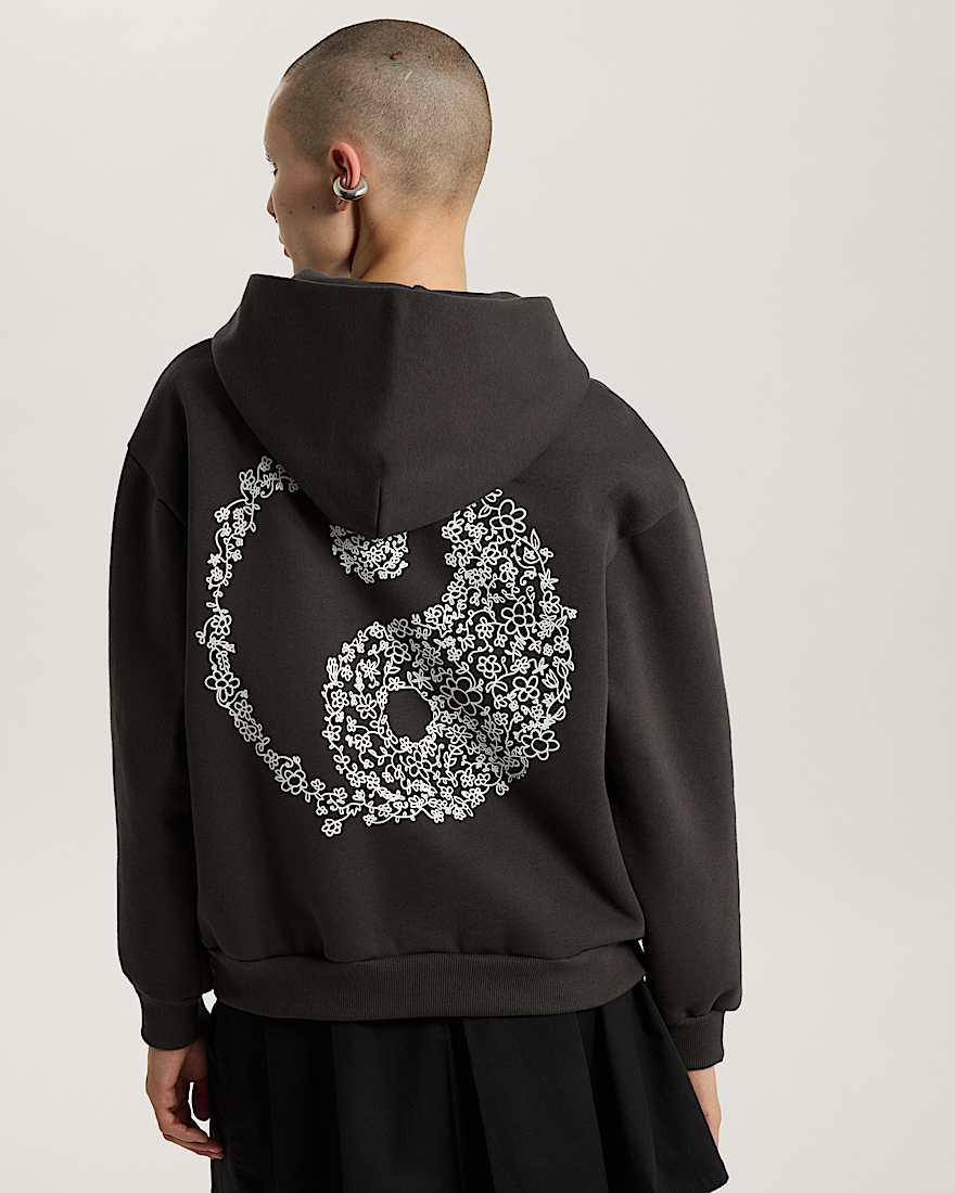 Yin and Yang Hoodie VANS Schwarz ALT3
