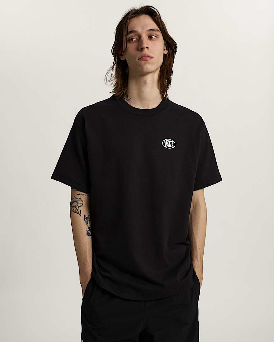 Oval Logo Loose SS Tee Black VANS Schwarz ALT2