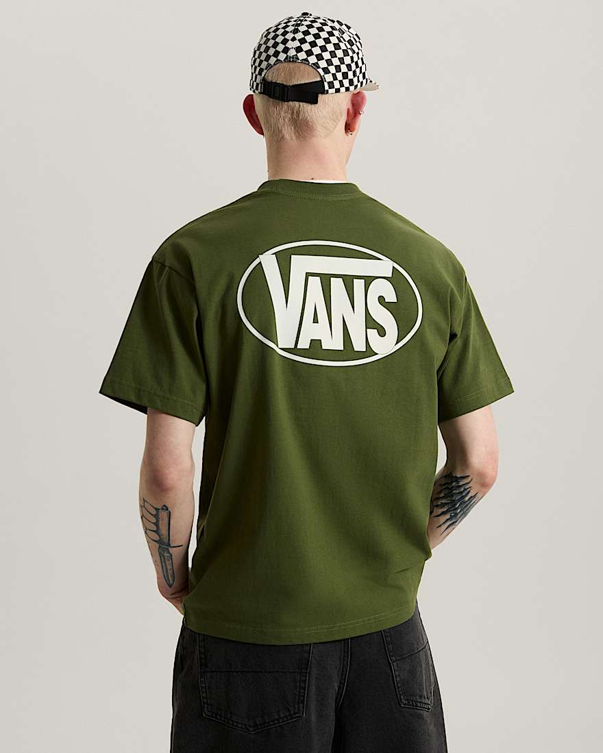 Oval Logo Loose SS Tee Green Balsam VANS Grn ALT3