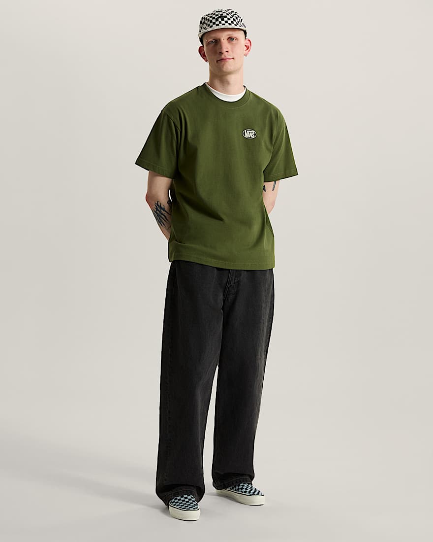 Oval Logo Loose SS Tee Green Balsam VANS Grn ALT4