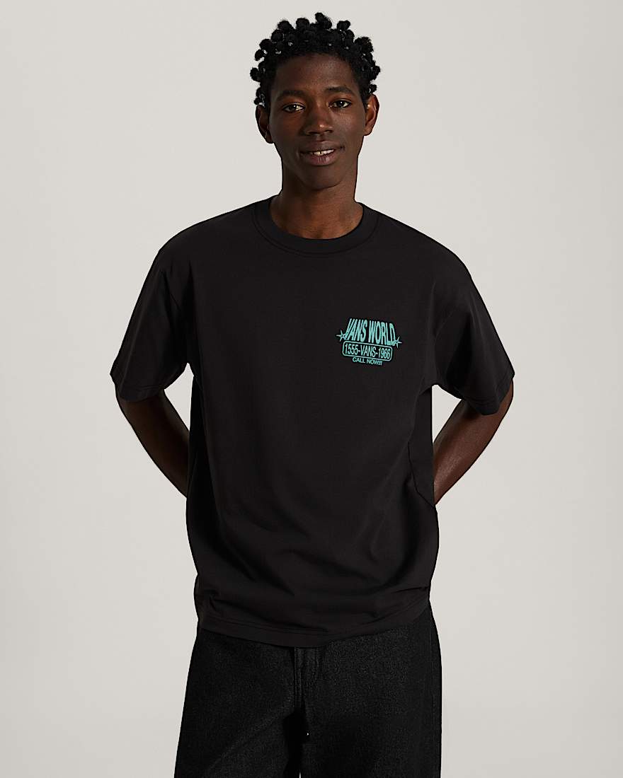 Vans World Intl SS Tee Black VANS Schwarz ALT2