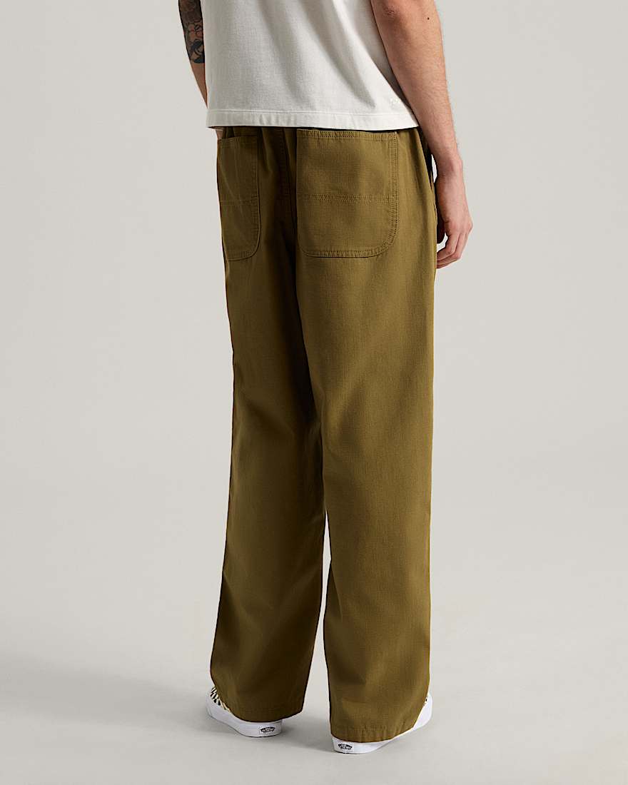 Addison Barrel Pant Olive Brown VANS Beige ALT3