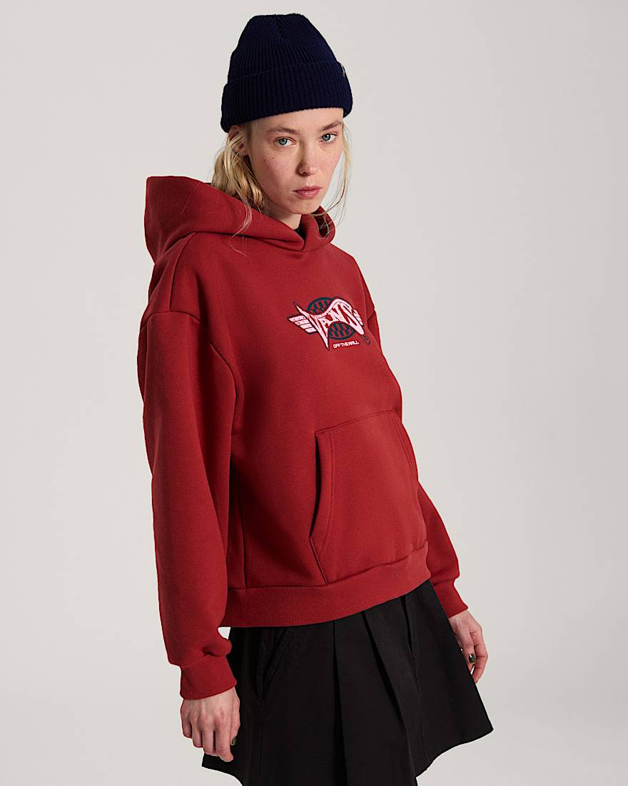 Retro Sport Pullover Poppy Ember VANS Rot ALT2