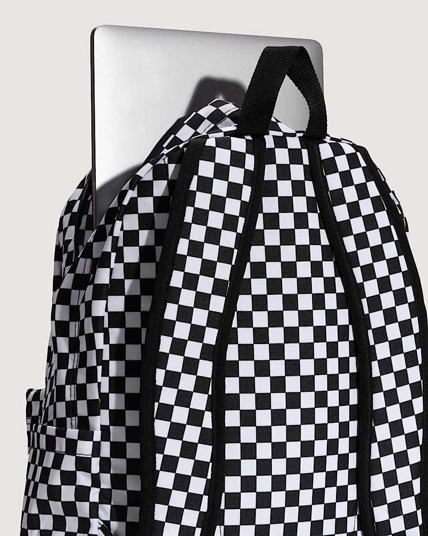 Old Skool Check Rucksack VANS Schwarz ALT5