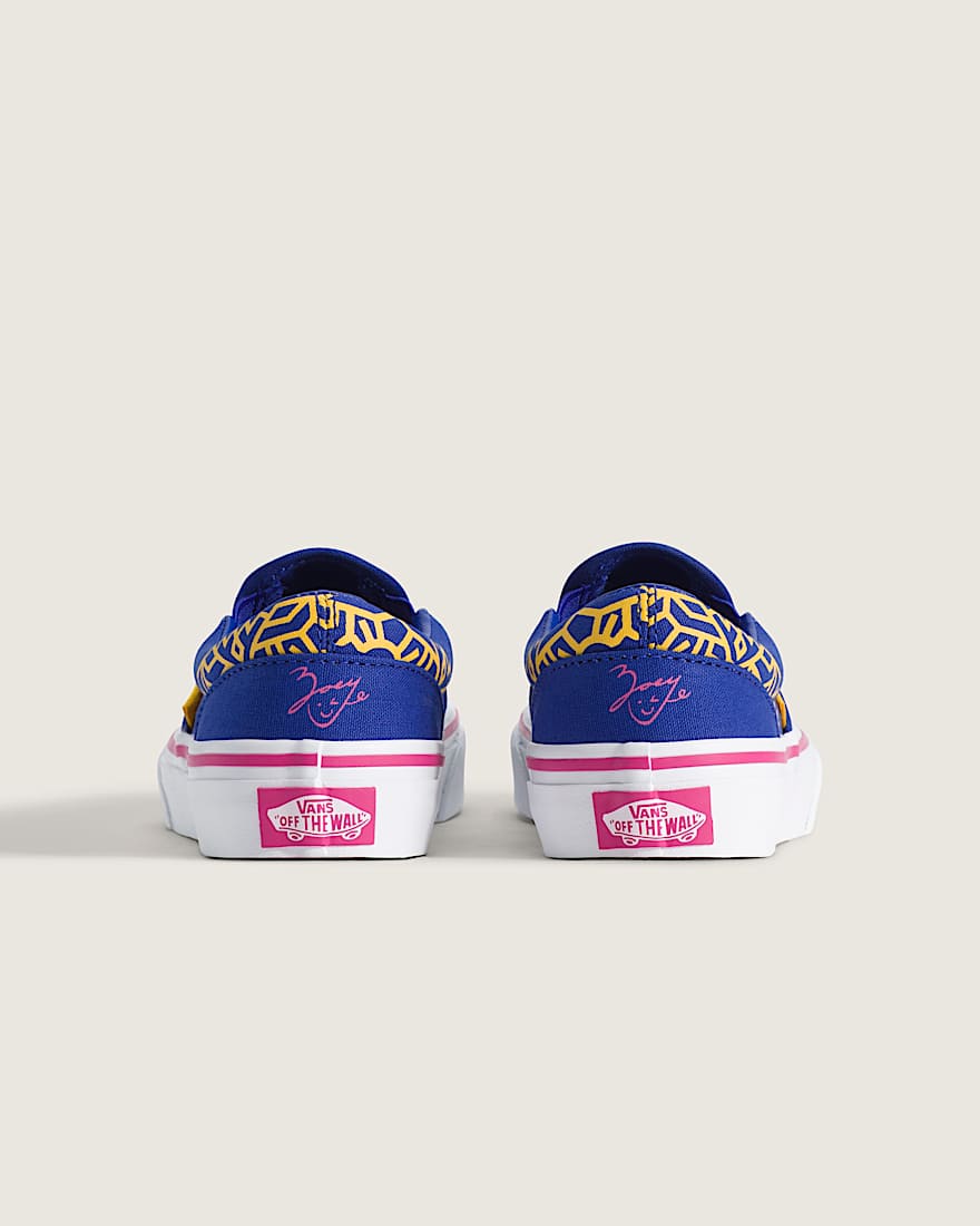 KPop Demon Hunters x Vans Kleine Kinder Classic SlipOn Schuhe 48 Jahre VANS Blau ALT3