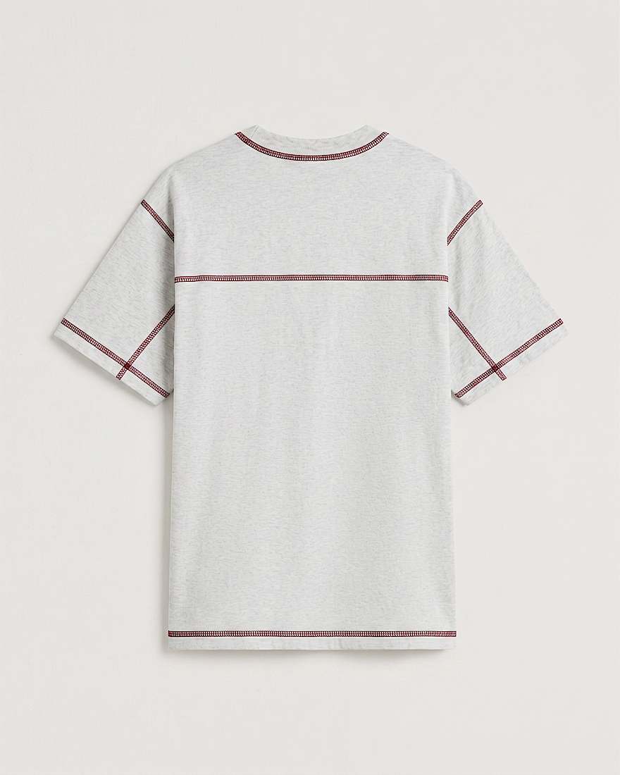 Contrast Stitch Loose Fit SS Tee ASH HEATHER VANS Grau ALT1