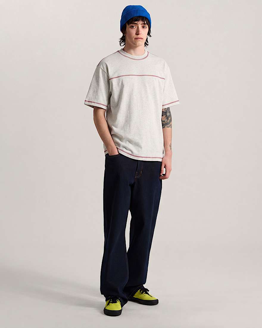 Contrast Stitch Loose Fit SS Tee ASH HEATHER VANS Grau ALT4