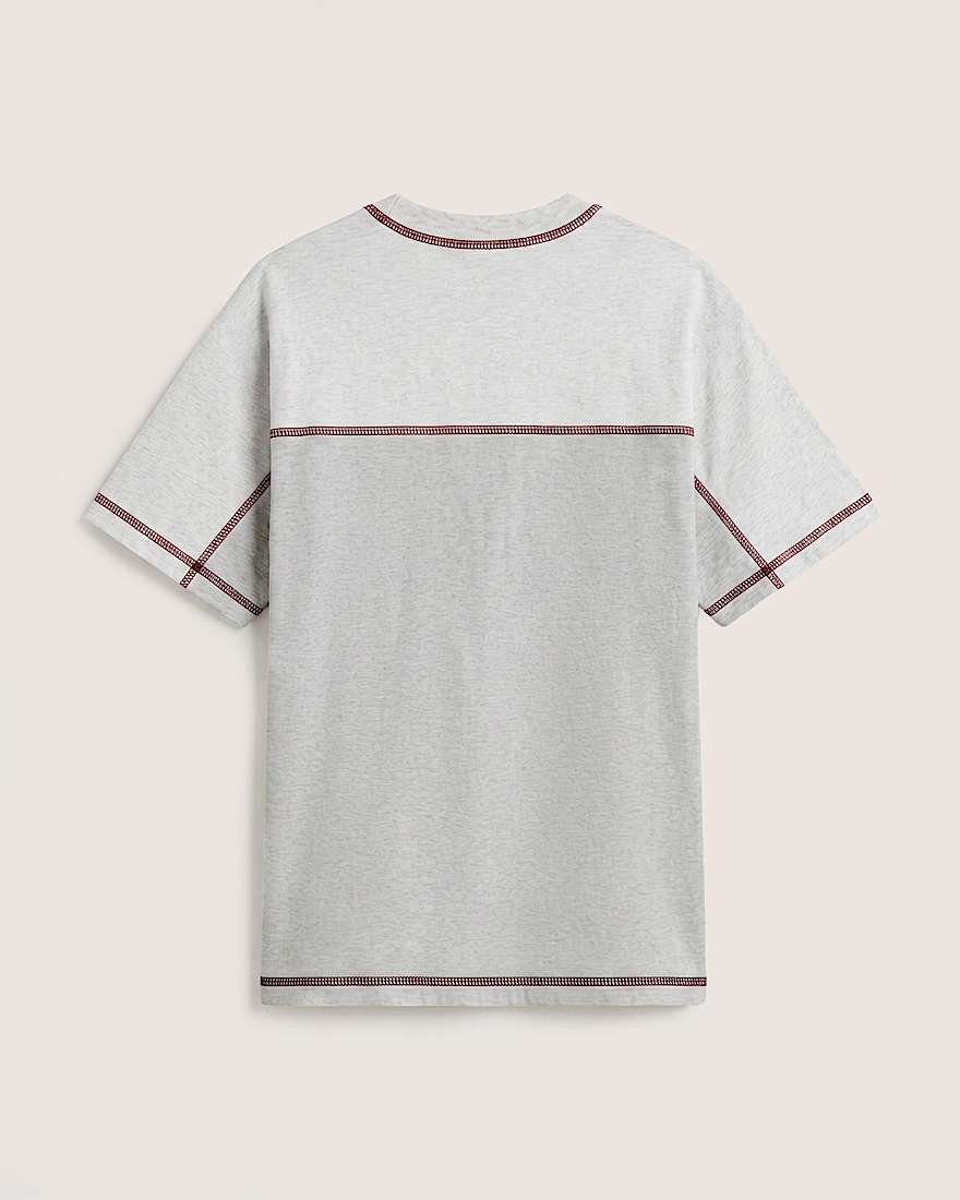 Contrast Stitch Loose Fit SS Tee ASH HEATHER VANS Grau ALT1