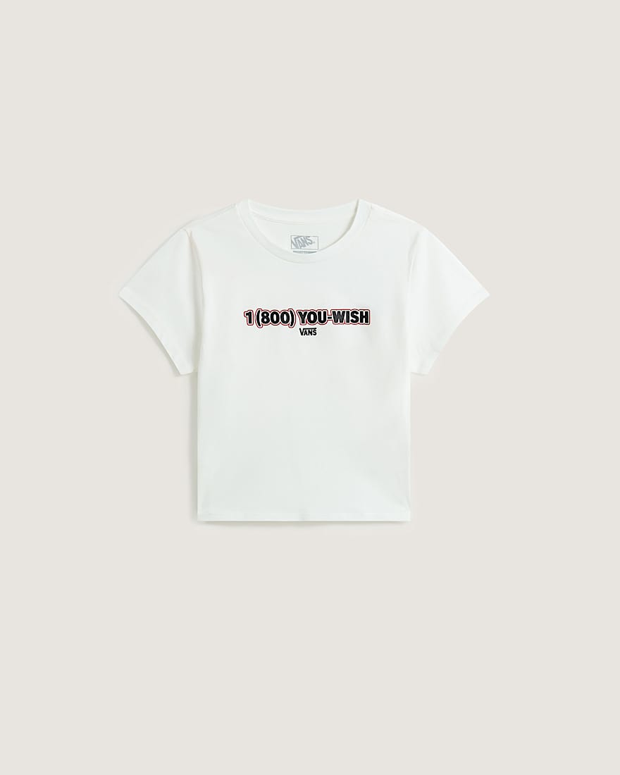 You Wish Baby Tee White VANS Wei HERO