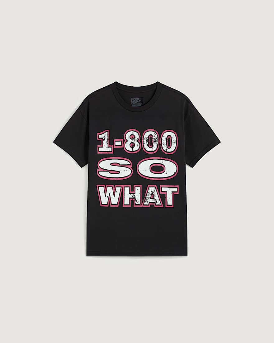 1 800 So What SS Tee Black VANS Schwarz hero