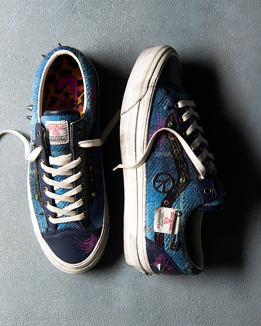 Premium Old Skool 36 Harris Tweed Schuhe VANS Blau ALT1