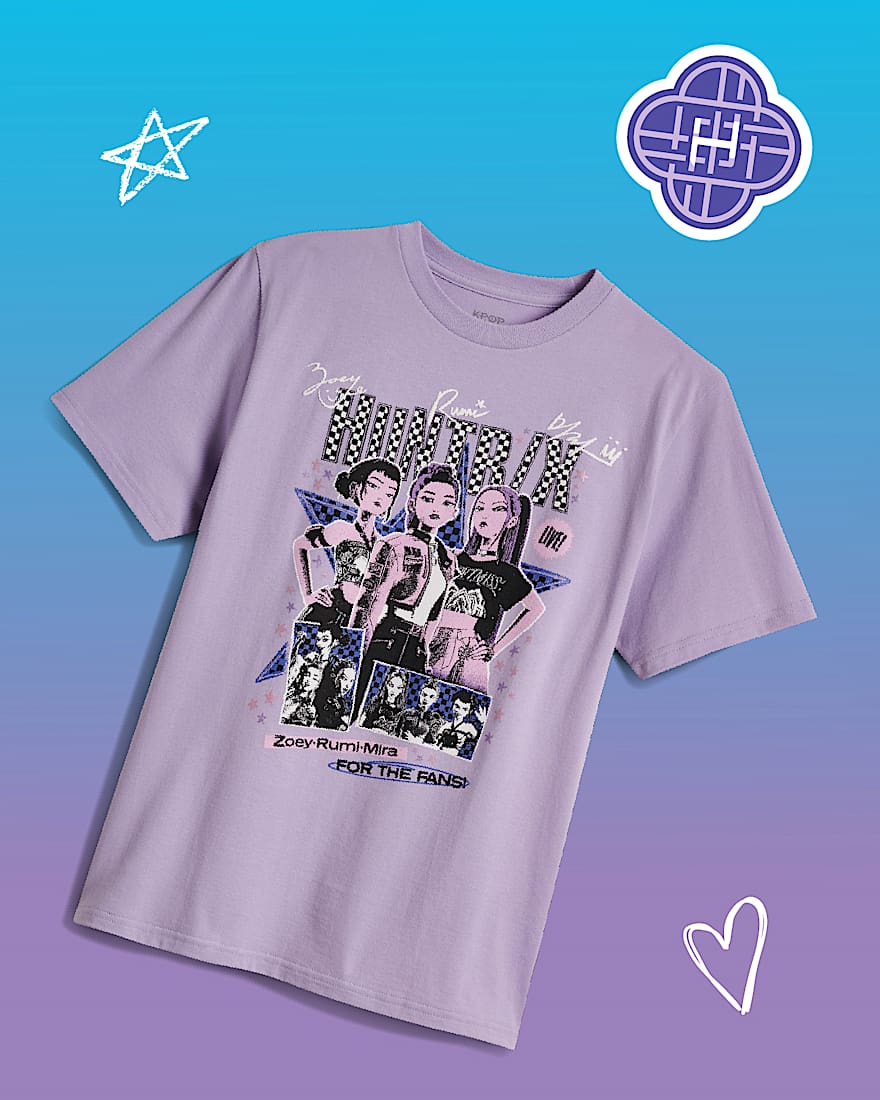 KPop Demon Hunters x Vans Kinder For The Fans TShirt VANS Fliederfarben alt3