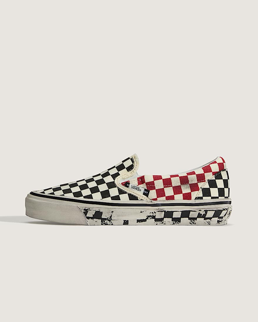 AOD by Slam Jam Premium Classic SlipOn Schuhe VANS SchwarzWei ALT1