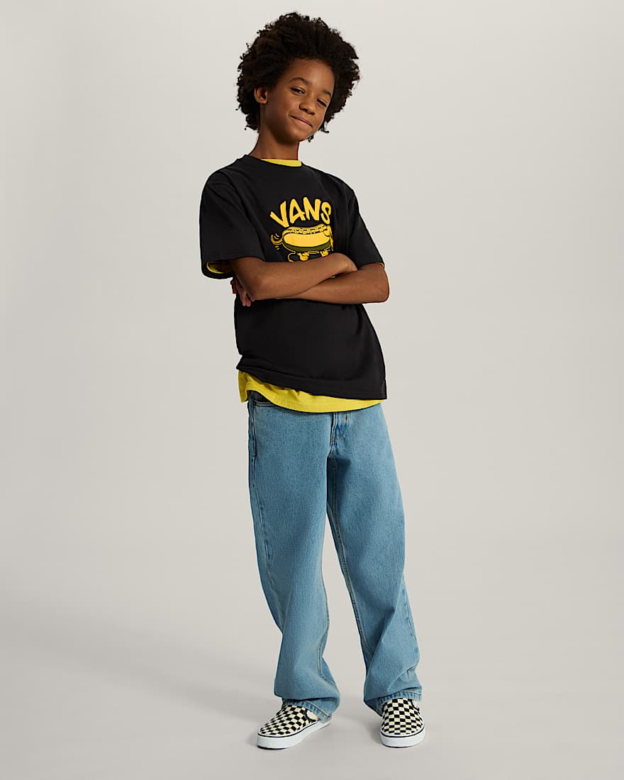 Jugendliche SlipOnSchuhe 814 Jahre VANS SchwarzWei ALT4