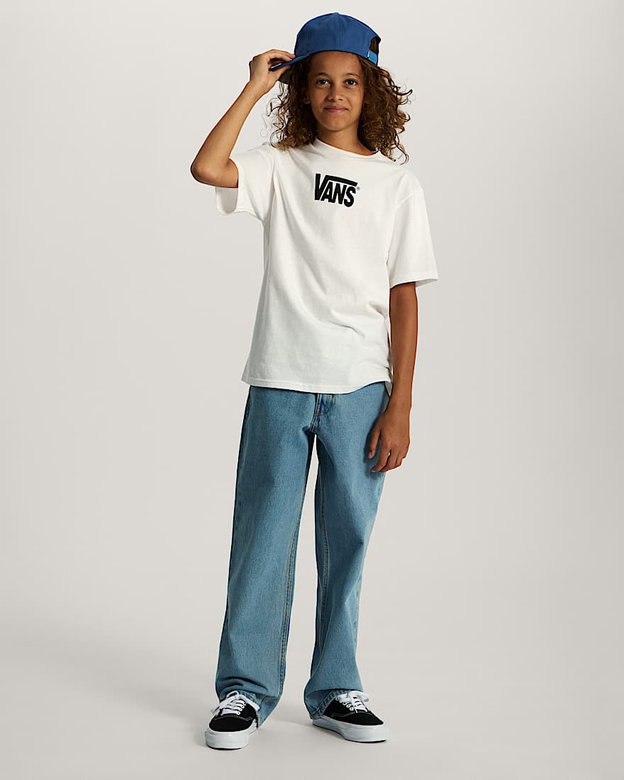 Kinder StretchTShirt mit Logo 814 Jahre VANS Wei ALT4