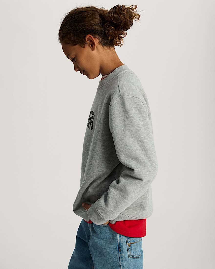 Kinder StretchSweatshirt mit Rundhalsausschnitt und Logo 814 Jahre VANS Grau ALT4