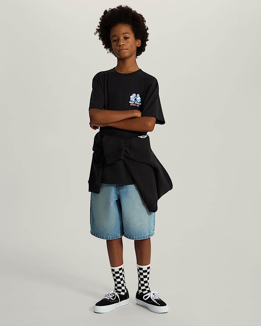 Kids Checker Bros TShirt 814 Jahre VANS Schwarz ALT4