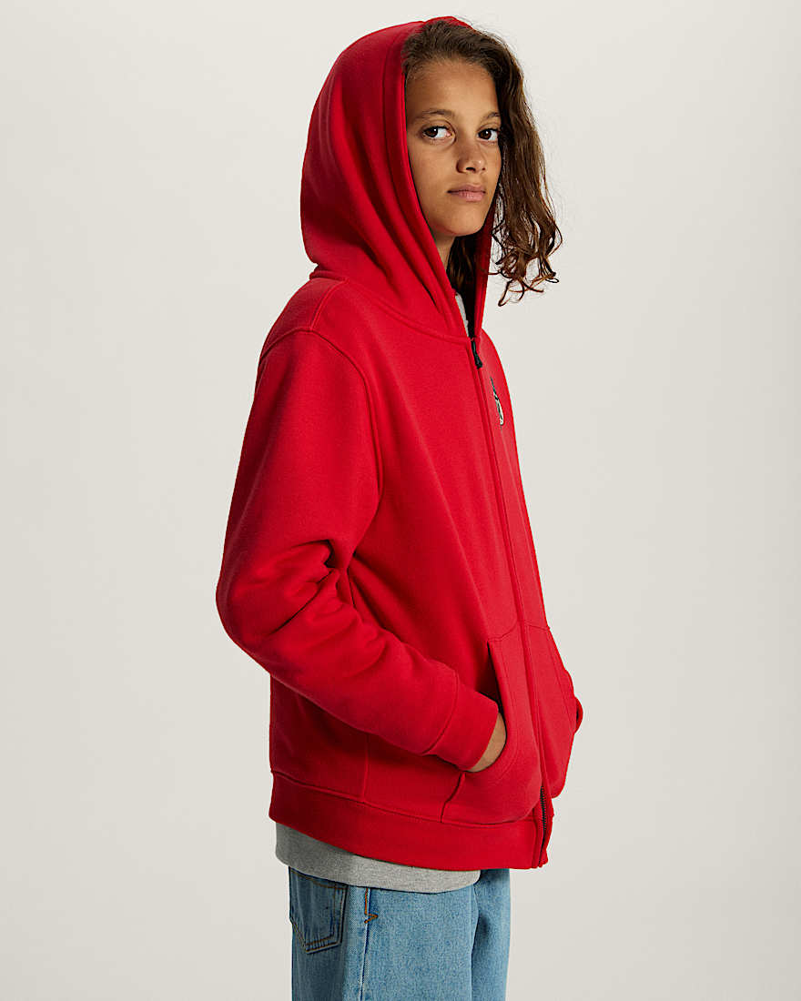 Dumpster Raccoon Hoodie mit Reiverschluss fr Kinder 814 Jahre VANS Rot ALT4