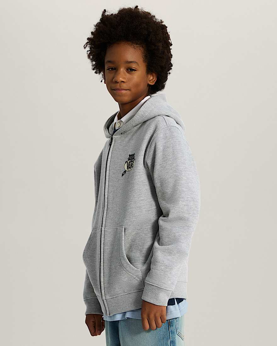 Dumpster Raccoon Hoodie mit Reiverschluss fr Kinder 814 Jahre VANS Grau ALT4