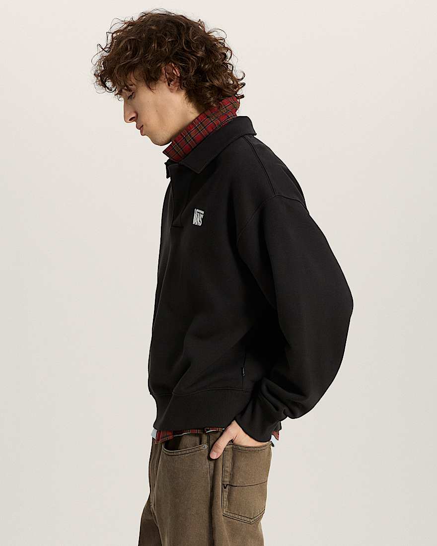 Polo FleecePullover VANS Schwarz ALT4