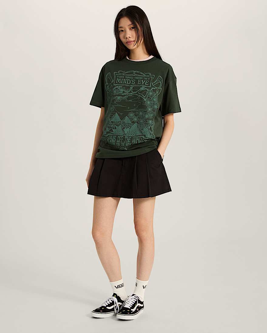 Minds Eye Oversized SS Tee OIL GREEN VANS Grn ALT4