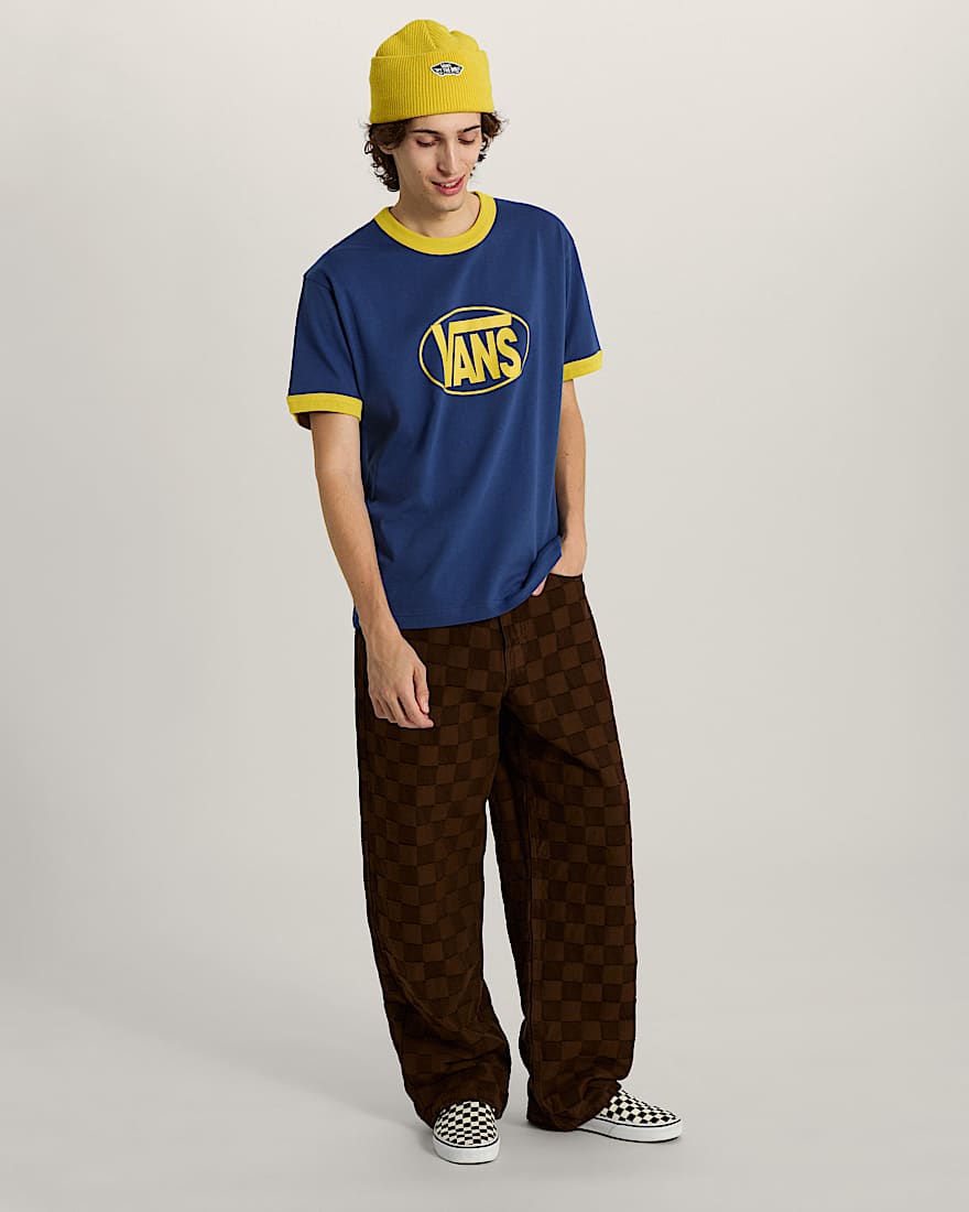 RingerTShirt mit Logo in der Brustmitte VANS Blau ALT4