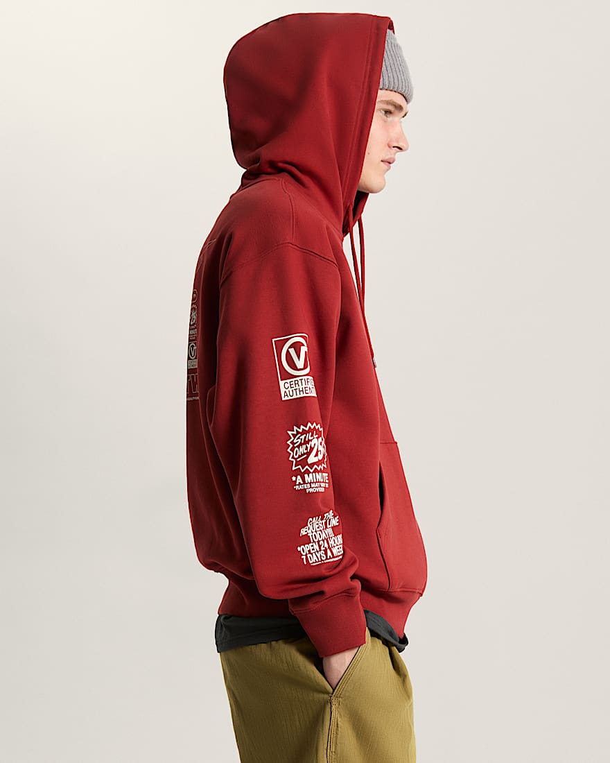 Vans Hotline Radio Pullover Poppy Ember VANS Rot ALT4