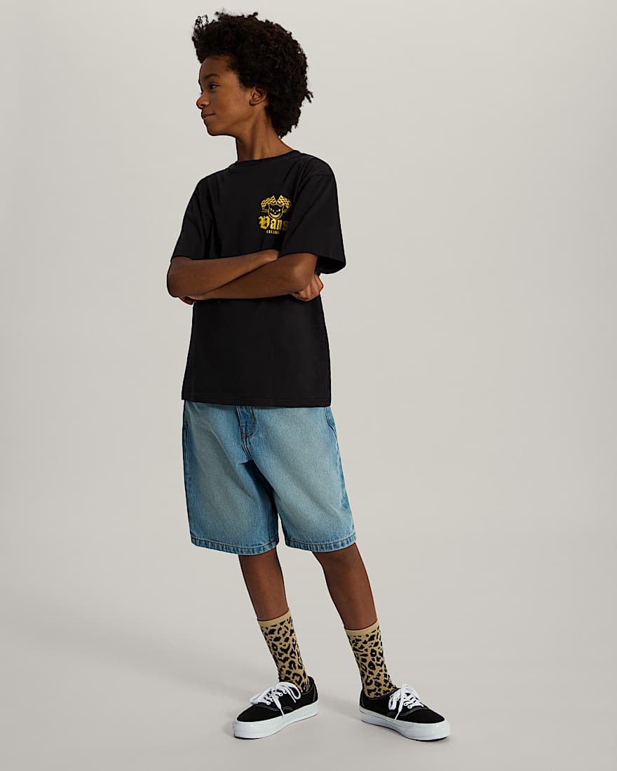 Kids Cat Club TShirt VANS Schwarz ALT4