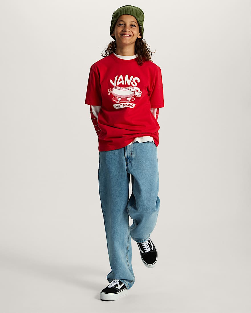 Hot Dawg TShirt fr Kinder 814 Jahre VANS Rot ALT4