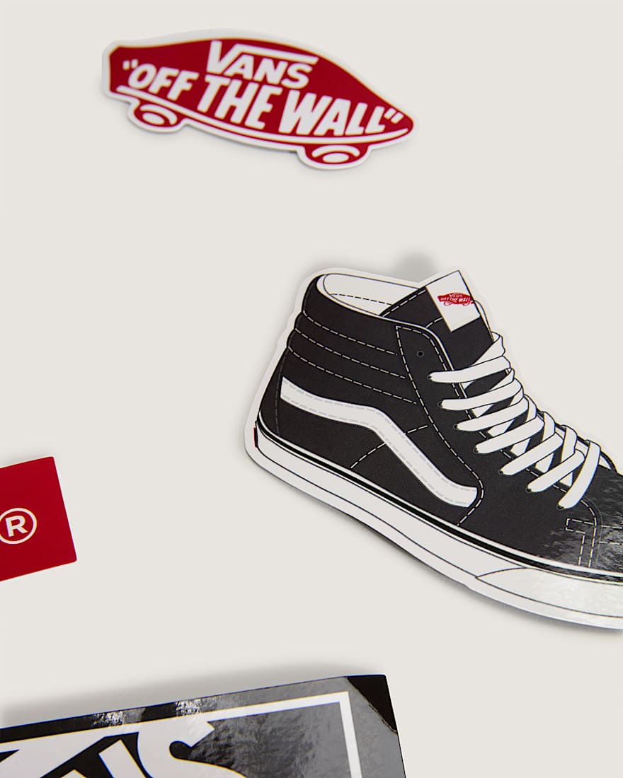 Vans Icon Sticker Pack Black VANS Schwarz ALT2