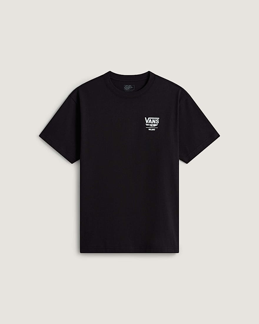 MN 2025 VANS CITY TEE MILANO Black VANS Schwarz hero