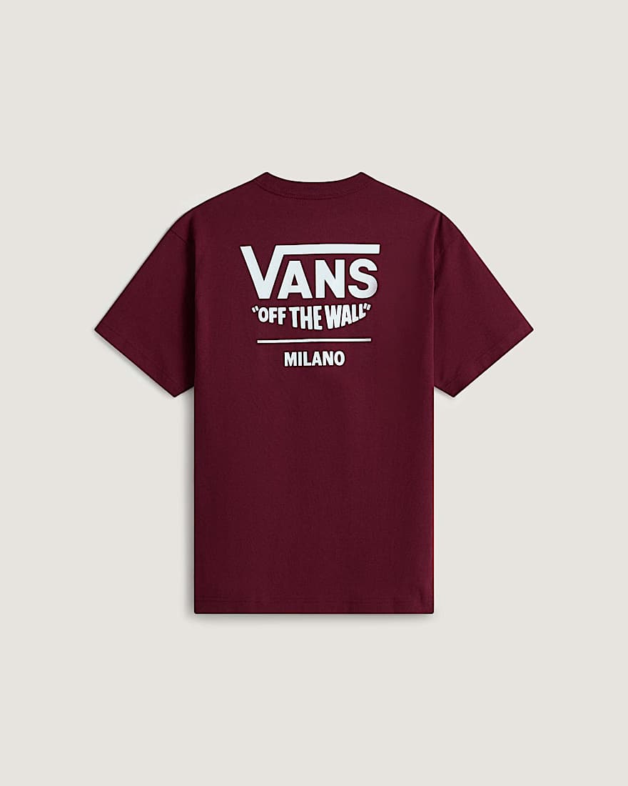 MN 2025 VANS CITY TEE MILANO Burgundy VANS Bordeaux alt1