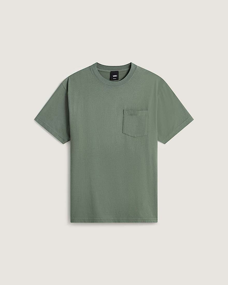 Sun Beams Pocket SS Tee Eternal Sage VANS Grn hero